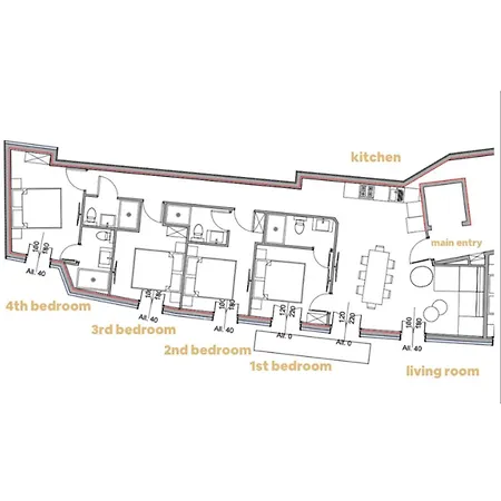 Apartmán Particulier Marceau - Centre - Neuf - De 3 A 28 *